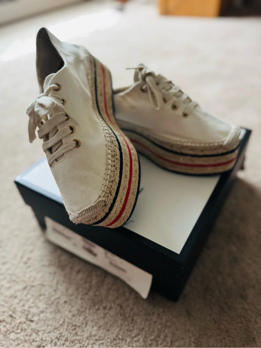 Gucci canvas espadrille
